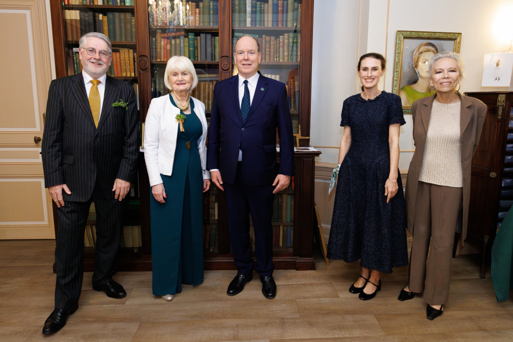 Prince enjoys St Patrick's Day concert & art showcasing Princess Grace 