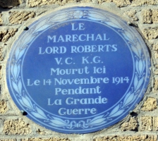 Plaque in honour of Lord Roberts in St Omer