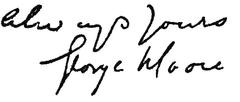 George Moore signature
